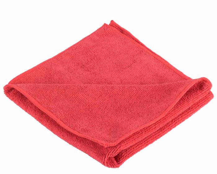 RED MICROFIBER CLOTHS  24/
16x16 UNS 16REDCLOTH