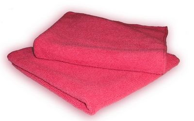 RED MICROFIBER CLOTHS  12/
16x16