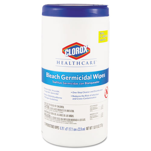 C DIFF/MRSA CLOROX WIPES 6/70
GERMICIDAL, FOR HARD SURFACES