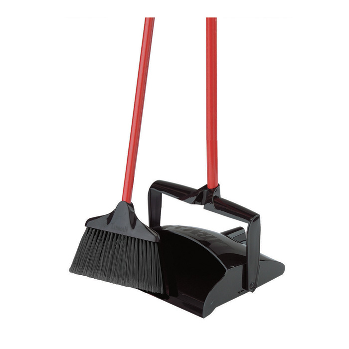 96200 SET OF LOBBY DUST PAN &amp;
BROOM 36&quot; 
BROOM CLIPS TO HANDLE FOR
UPRIGHT EASY STORAGE