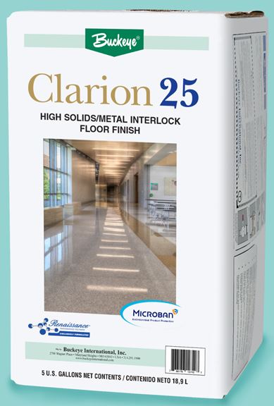 CLARION 25 w/ MICROBAN 5GAL
AP FLOOR FINISH PPE