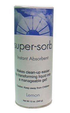 ABSORBENT POWDER F/SPILLS
6/12oz, LEMON-SCENT
VOMIT, BLOOD, URINE
(FRS614SSBX)