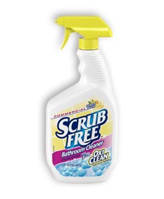 SCRUB FREE SOAP SCUM REMOVER,
LEMON W/ OXICLEAN FOAM
ACTION 32oz 8/