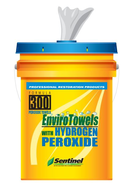 SENTINEL WIPES PPE W/ HYDROGEN
PEROXIDE, 10X13 270/ PER PAIL
PPE