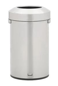 REFINE 16 GAL ROUND STAINLESS STEEL WASTE RECEPTACLE