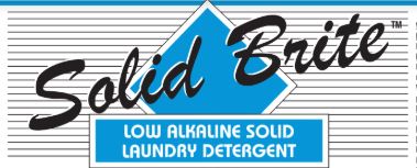 SOLID BRITE 4X6LB, SOLID
LAUNDRY DETERGENT