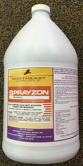 SPRAYZON MAGIC CLEANER
DEGREASER
4/1 GALLONS PER CASE