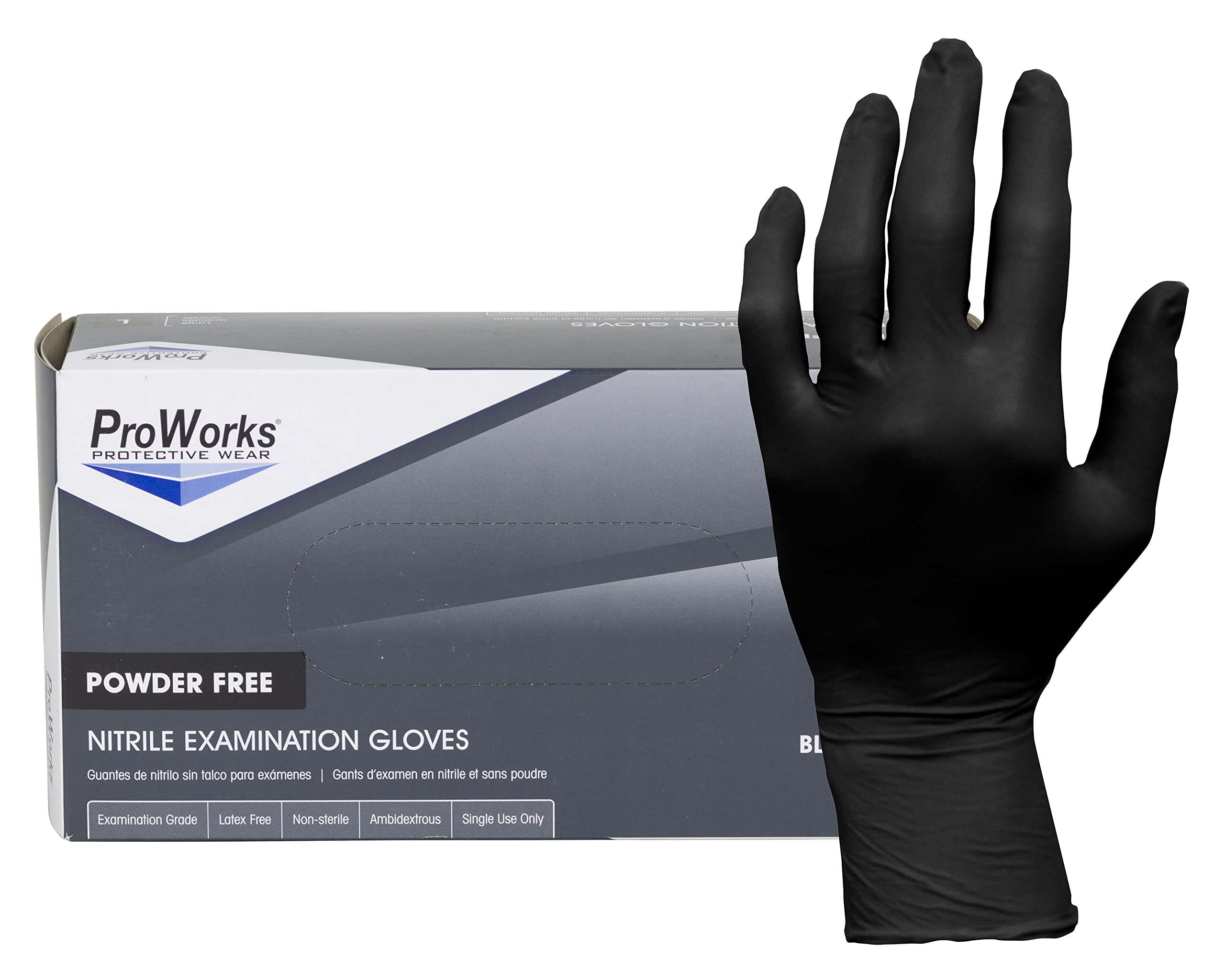 NITRILE POWDER FREE LARGE
EXAM GLOVES 100/10 5 MIL