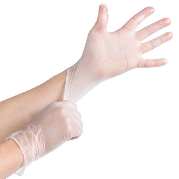 POWDER FREE VINYL GLOVE LG 100 GVP9-L-HH/WVLG03/VN9708